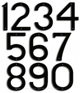 House Numbers And Letters Small Large Oversized Majestic 10 Inch Modern House Numbers