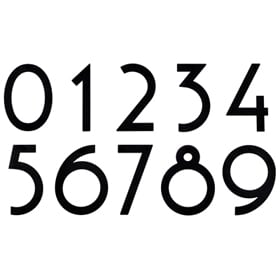House Numbers And Letters Small Large Oversized Majestic Le 6 Inch House Numbers