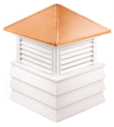 Good Directions Dover White Vinyl Cupola