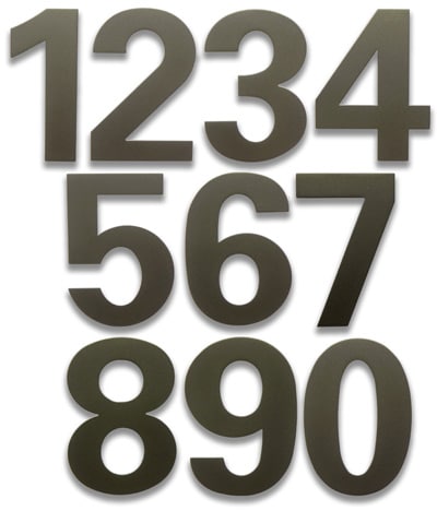 HouseArt Dark Bronze bFuller House Numbers