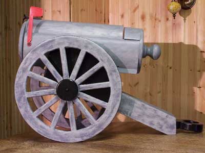 Civil War Cannon Novelty Mailbox
