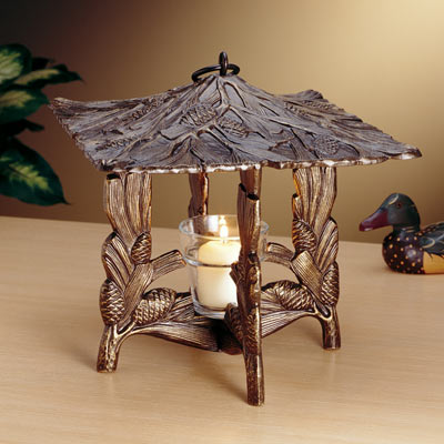 Whitehall Pinecone Twilight Lantern