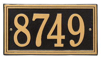 Whitehall Double Line Aluminum Address Plaque Product Image