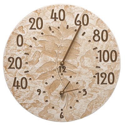 Whitehall Garden Thermometer Clock Combo At Mailboxworks Whitehall Outdoor Clock Thermometer