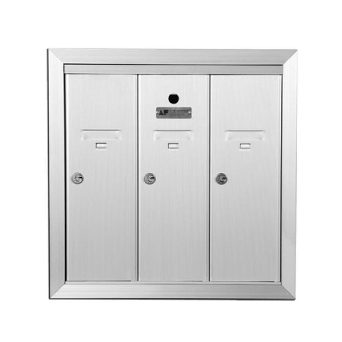 Anodized Aluminum Florence 3 Door Vertical Mailbox Product Image