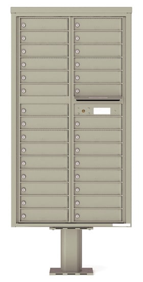 4C16D29-P Commercial 4C Pedestal Mailboxes