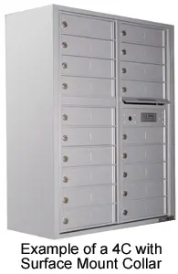 Florence 4C Mailboxes Surface Mount Collars