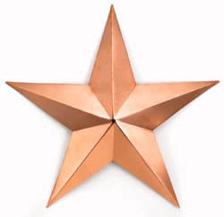 Good Directions Copper Barn Star