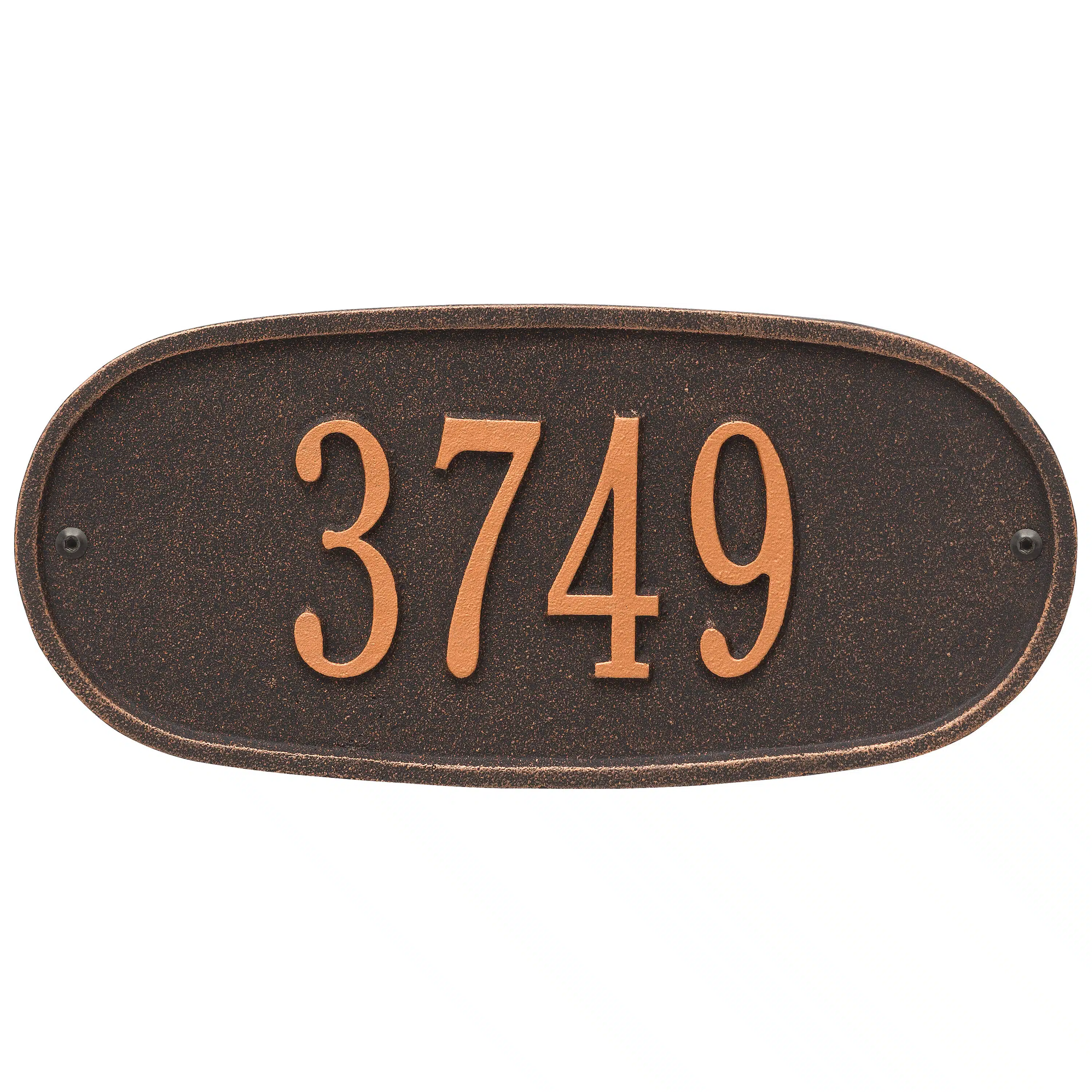 Whitehall Standard Oval Aluminum Address Plaque Product Image