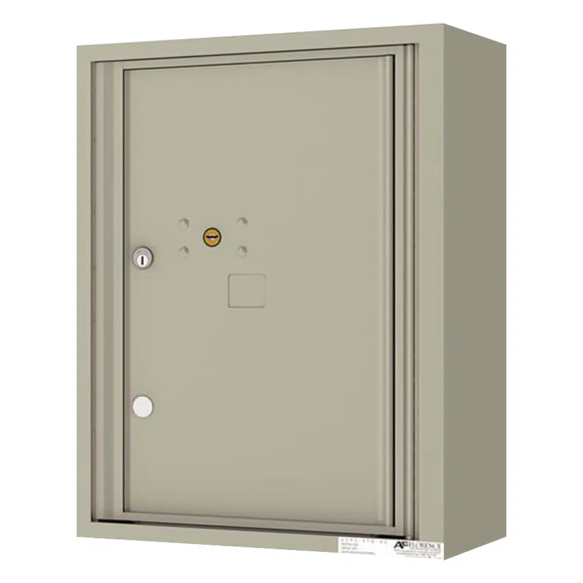 Surface Mount 4C Horizontal Mailbox – 1 Parcel Locker – Front Loading – 4C06S-1P-SM Product Image