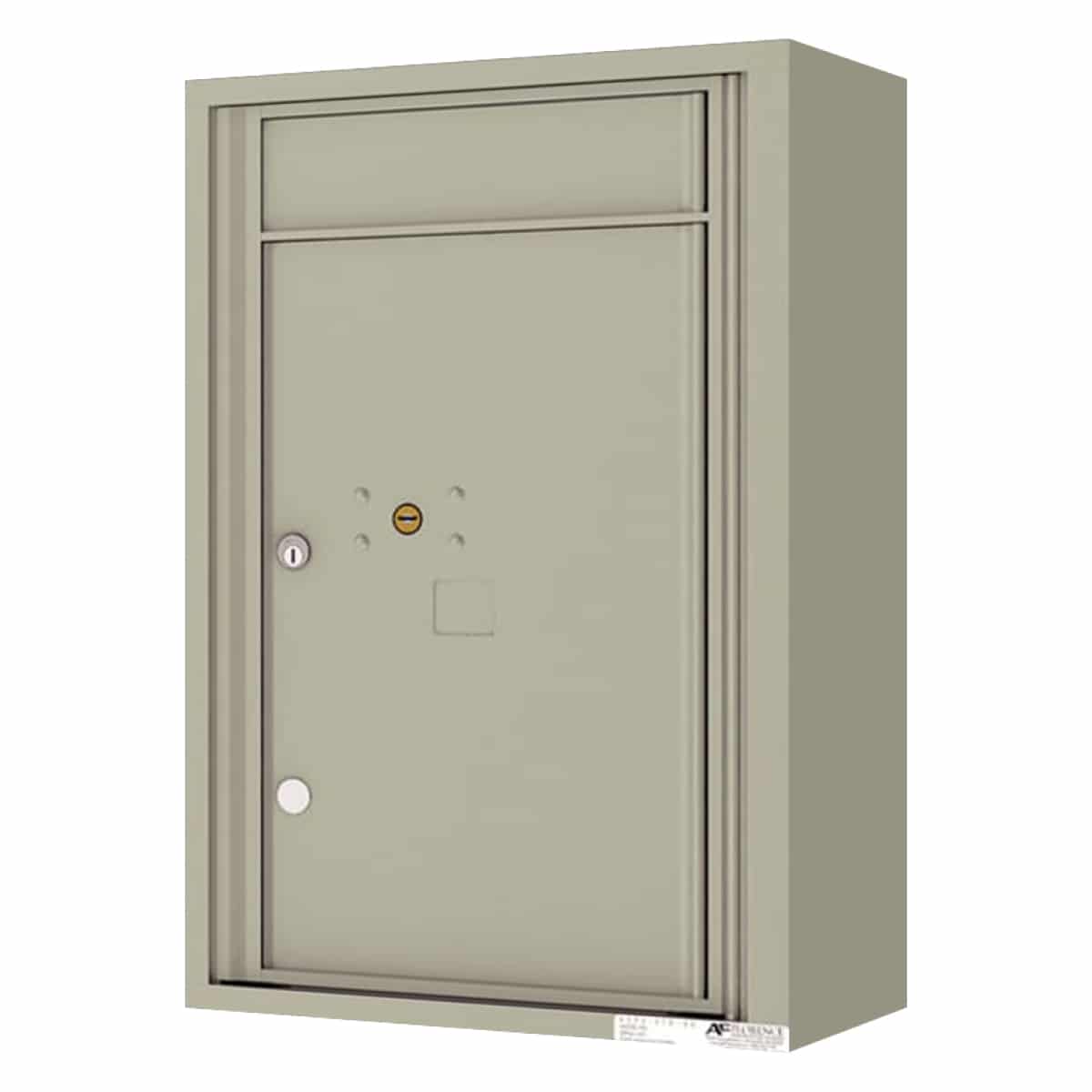 Surface Mount 4C Horizontal Mailbox – 1 Parcel Lockers – Front Loading – 4C07S-1P-SM Product Image