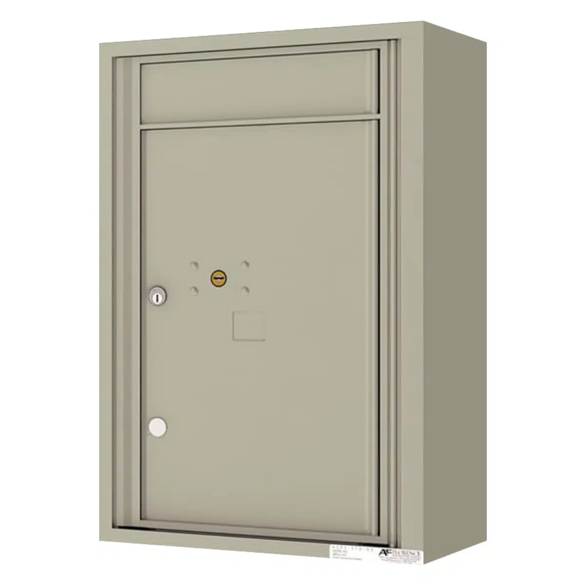 Surface Mount 4C Horizontal Mailbox – 1 Parcel Lockers – Front Loading – 4C07S-1P-SM Product Image