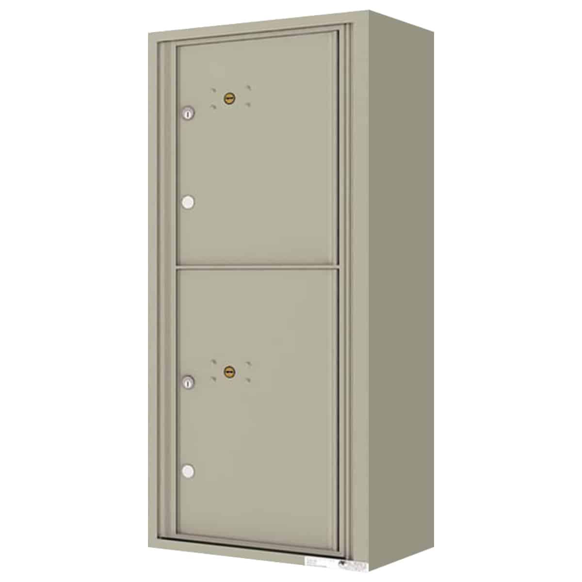 Surface Mount 4C Horizontal Mailbox -, 2 Parcel Lockers – 4C11S-2P-SM Product Image