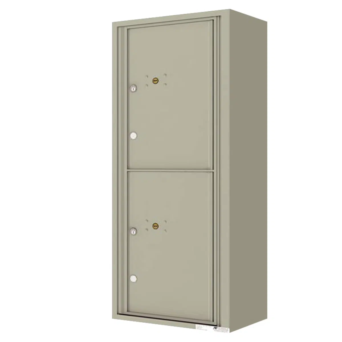Surface Mount 4C Horizontal Mailbox -, 2 Parcel Lockers – 4C12S-2P-SM Product Image