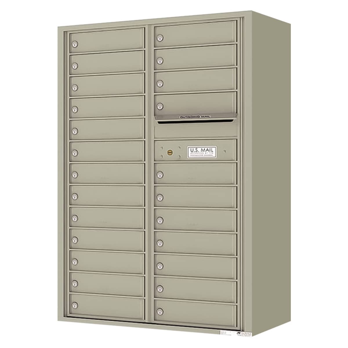 Surface Mount 4C Horizontal Mailbox – 24 Doors – Front Loading – 4C13D-24-SM Product Image