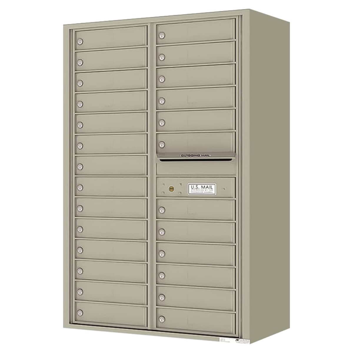 Surface Mount 4C Horizontal Mailbox – 26 Doors – Front Loading – 4C14D-26-SM Product Image