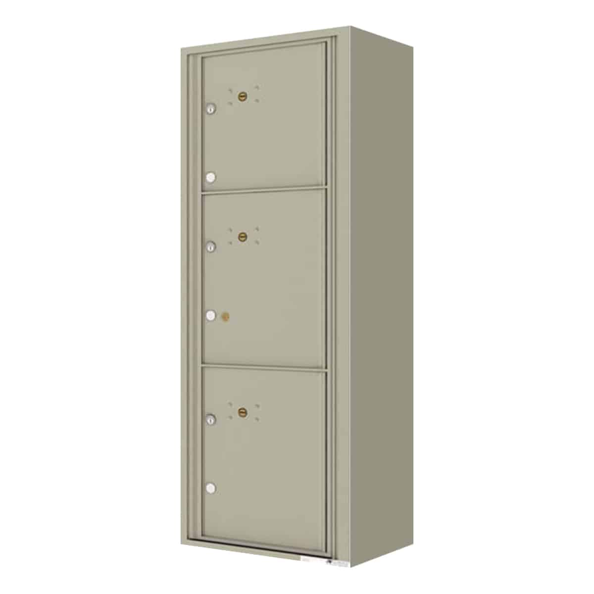 Florence Surface Mount 4C Horizontal Mailbox – 3 Parcel Lockers – Front Loading – 14 Doors High – Private Access Product Image
