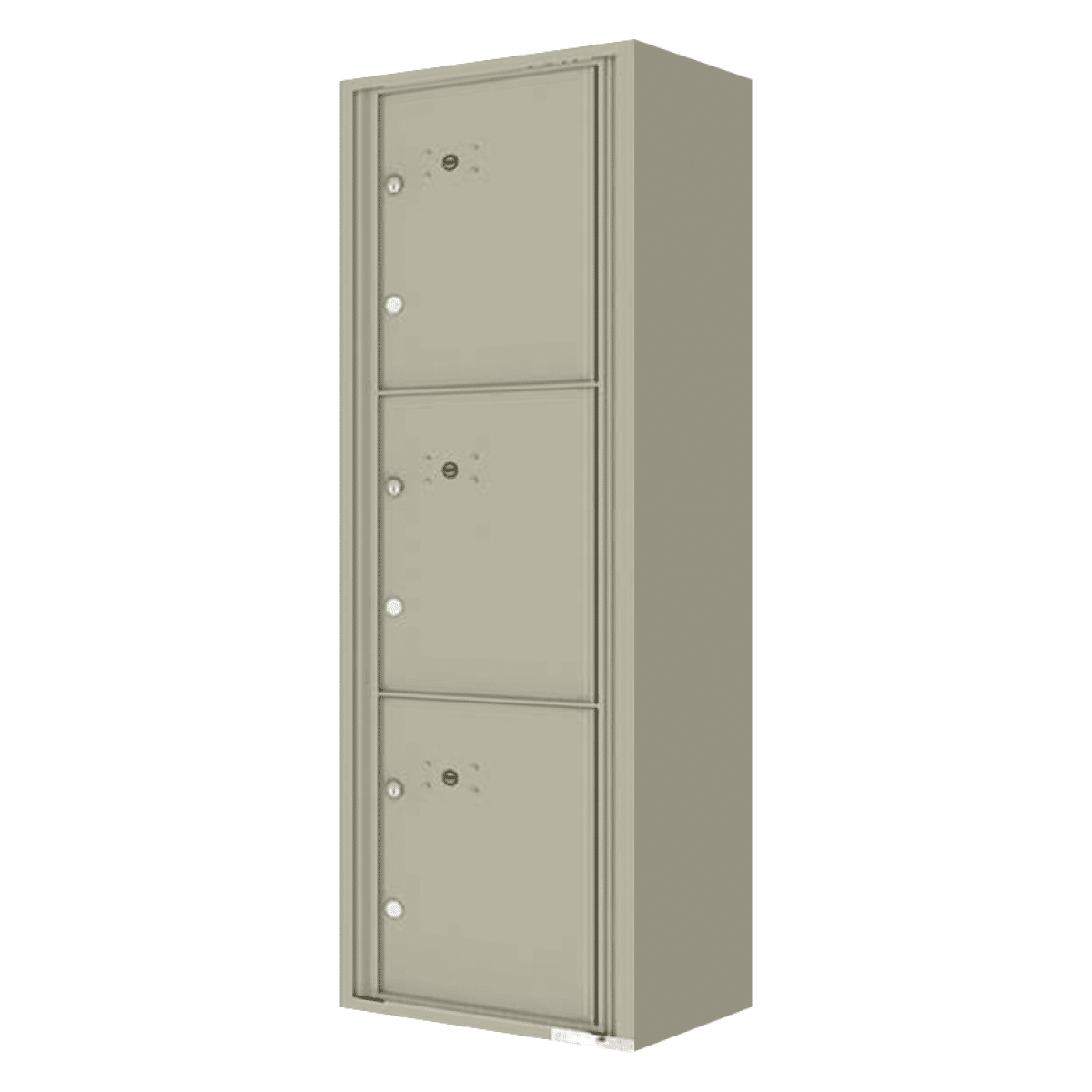 Florence Surface Mount 4C Horizontal Mailbox – 3 Parcel Lockers – Front Loading – 15 Doors High – Private Access Product Image