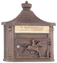 AMCO Victorian Wall Mount Mailbox Bronze