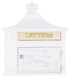 AMCO Victorian Wall Mount Mailbox White