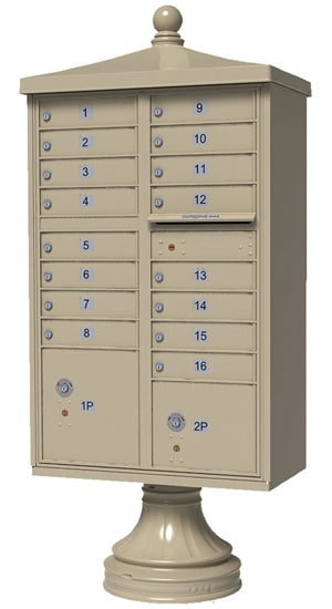 Florence Traditional Vogue Accessories for 13 or 16 Door CBU Mailboxes Product Image