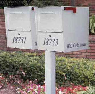 Medium Oasis Mailboxes Dual Standard Post