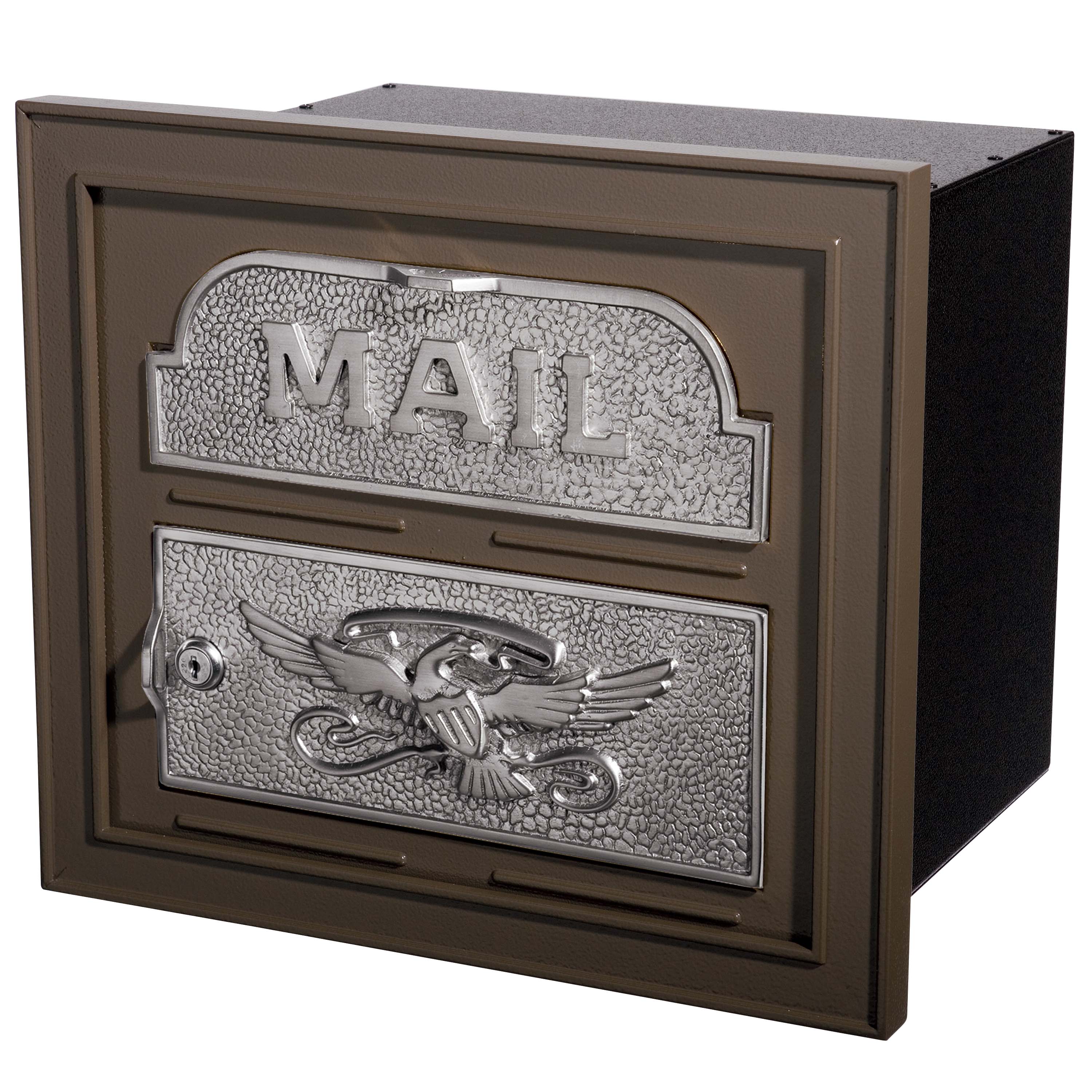 Residential Mailboxes - Locking Wall Mount Gaines Classic Faceplate