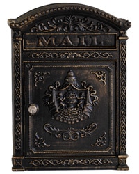 Ecco 6 Wall Mount Mailbox Bronze