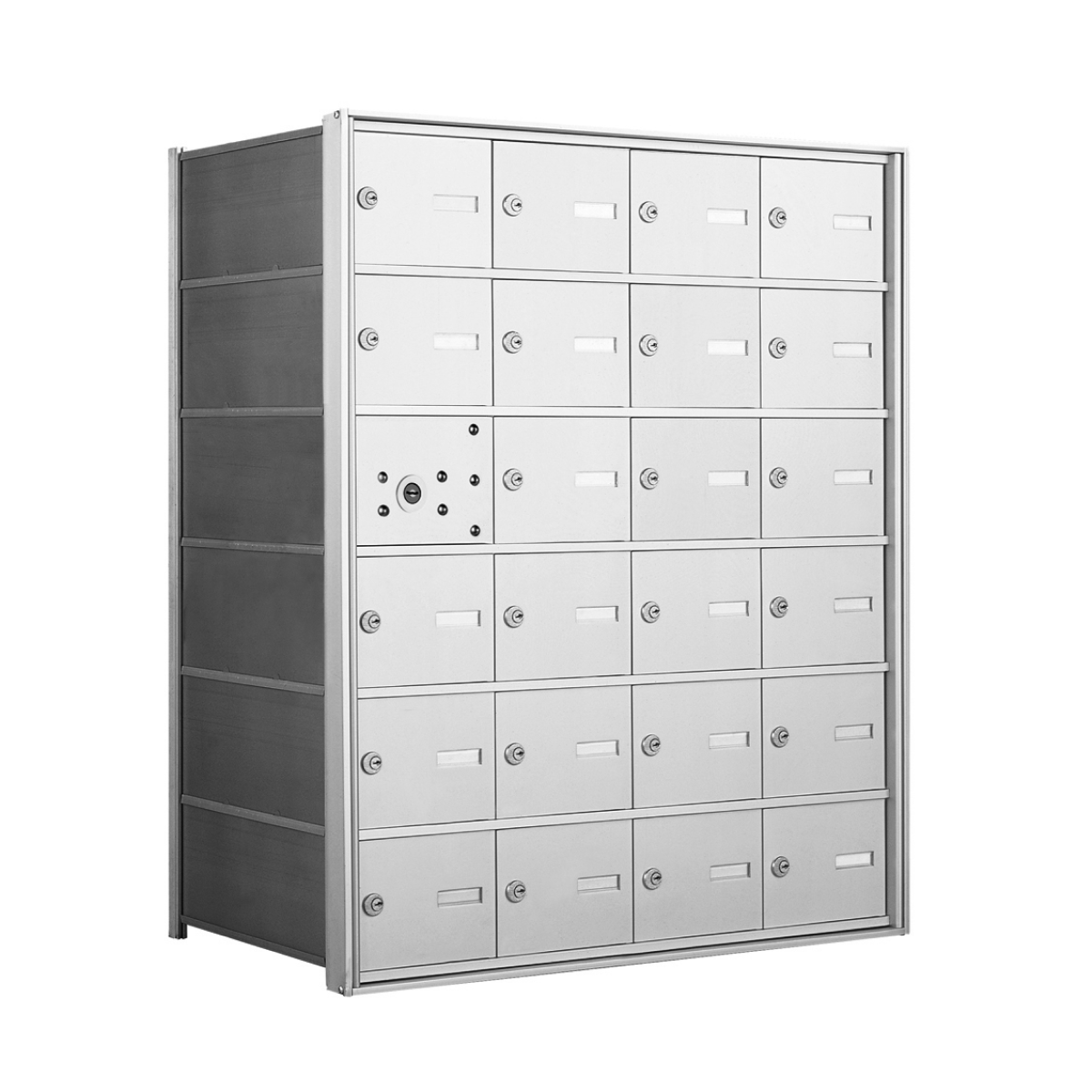 1400 Series Front-Loading Horizontal Mailboxes in Anodized Aluminum Finish – 23 Tenant Doors And 1 USPS Master Door Product Image