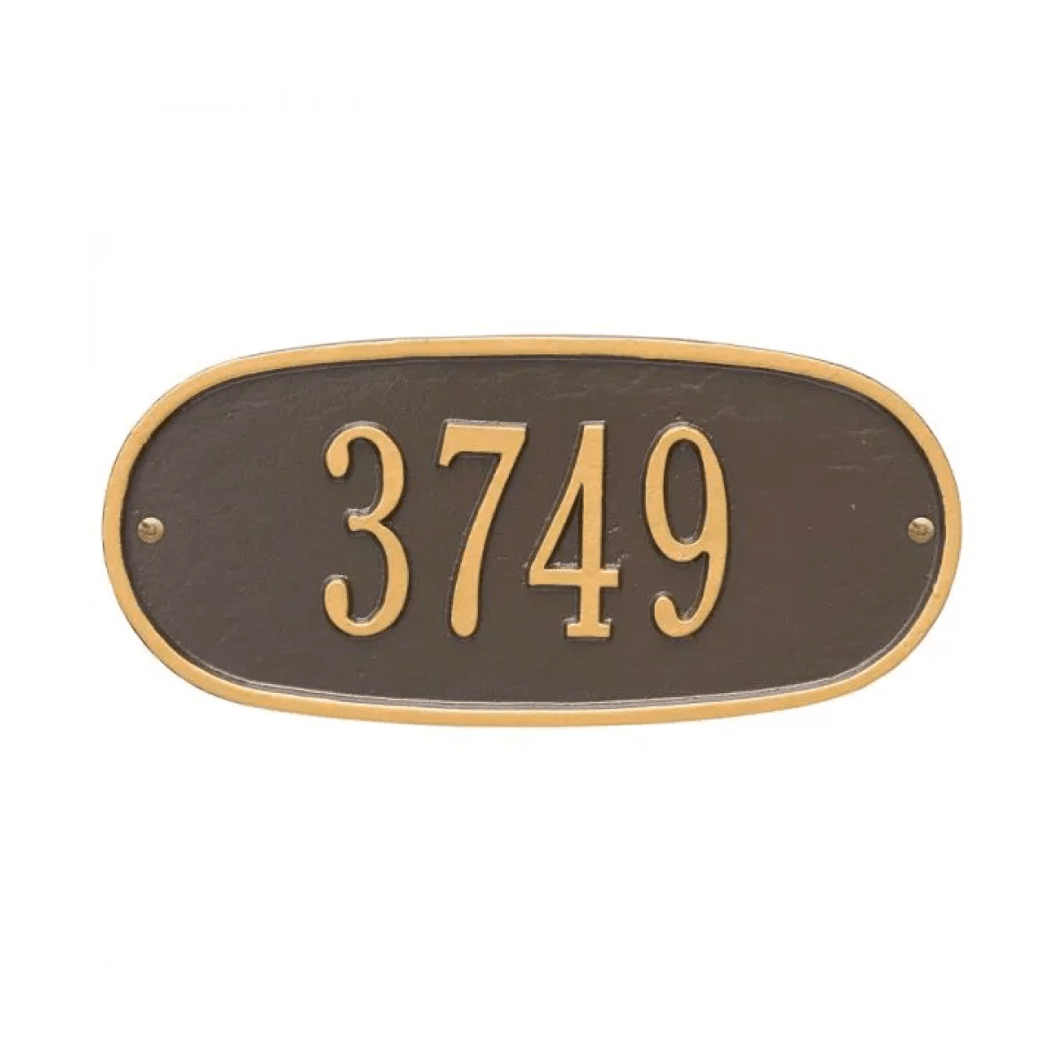 Whitehall Standard Oval Aluminum Address Plaque Product Image