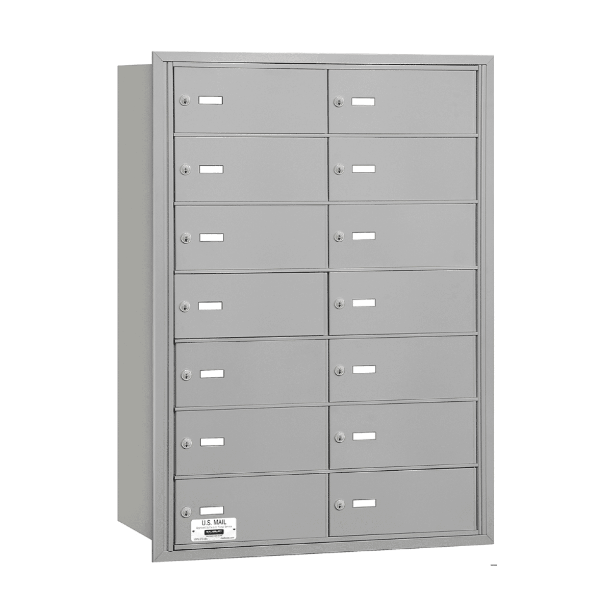 14 Door Rear Loading 3614 Salsbury 4B+ Horizontal Mailboxes Product Image