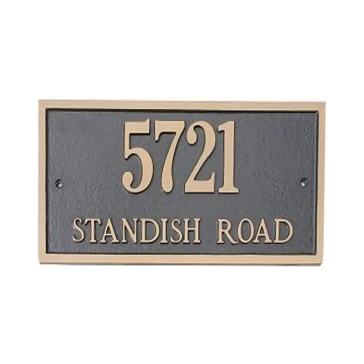 Majestic Solid Brass Rectangle Address Plaques Product Image