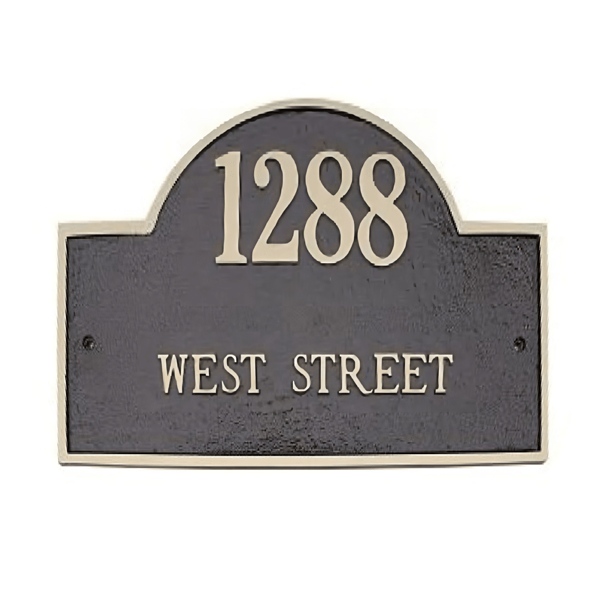 Majestic Solid Brass Arch Marker Address Plaques Product Image