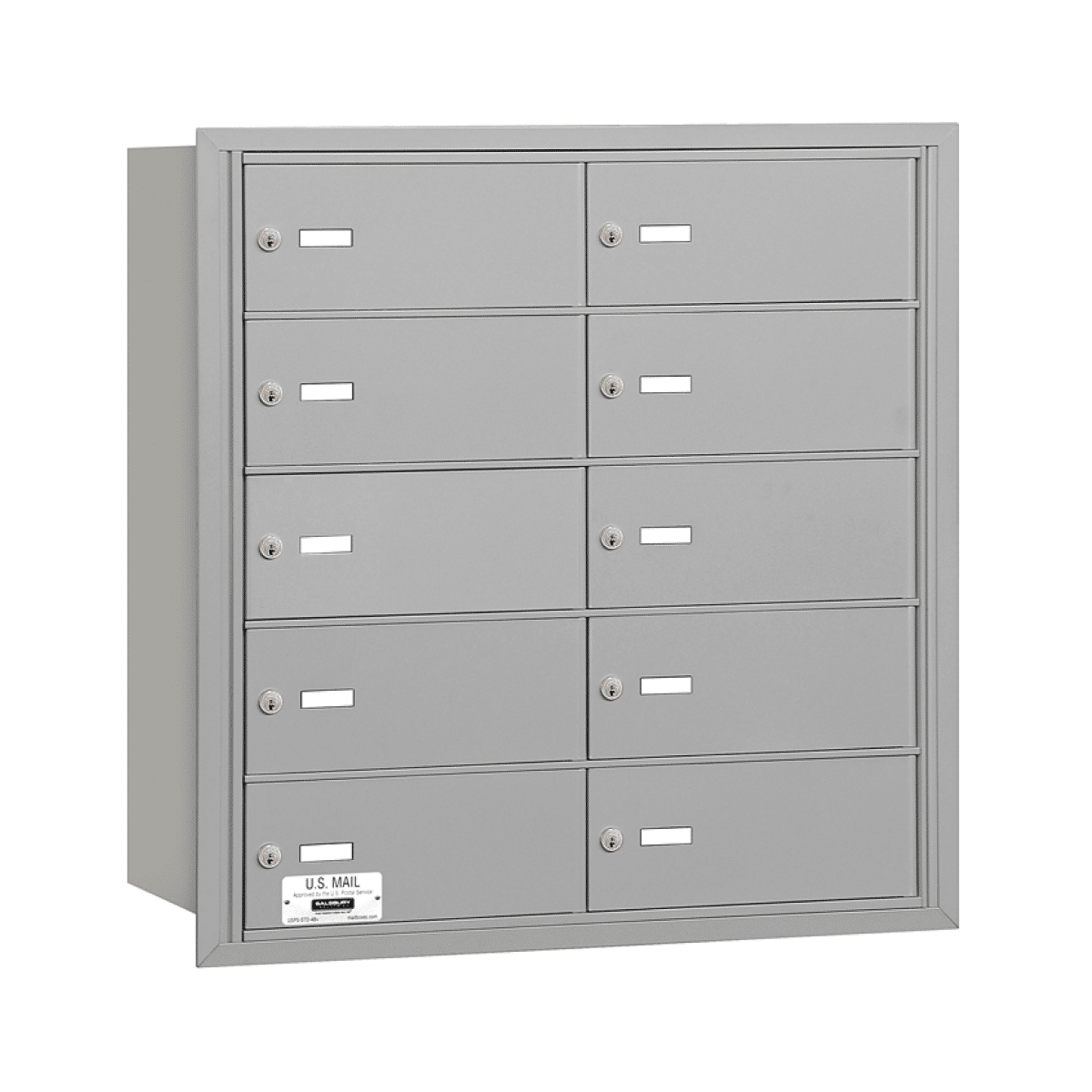 10 Door Rear Loading 3610 Salsbury 4B+ Horizontal Mailboxes Product Image