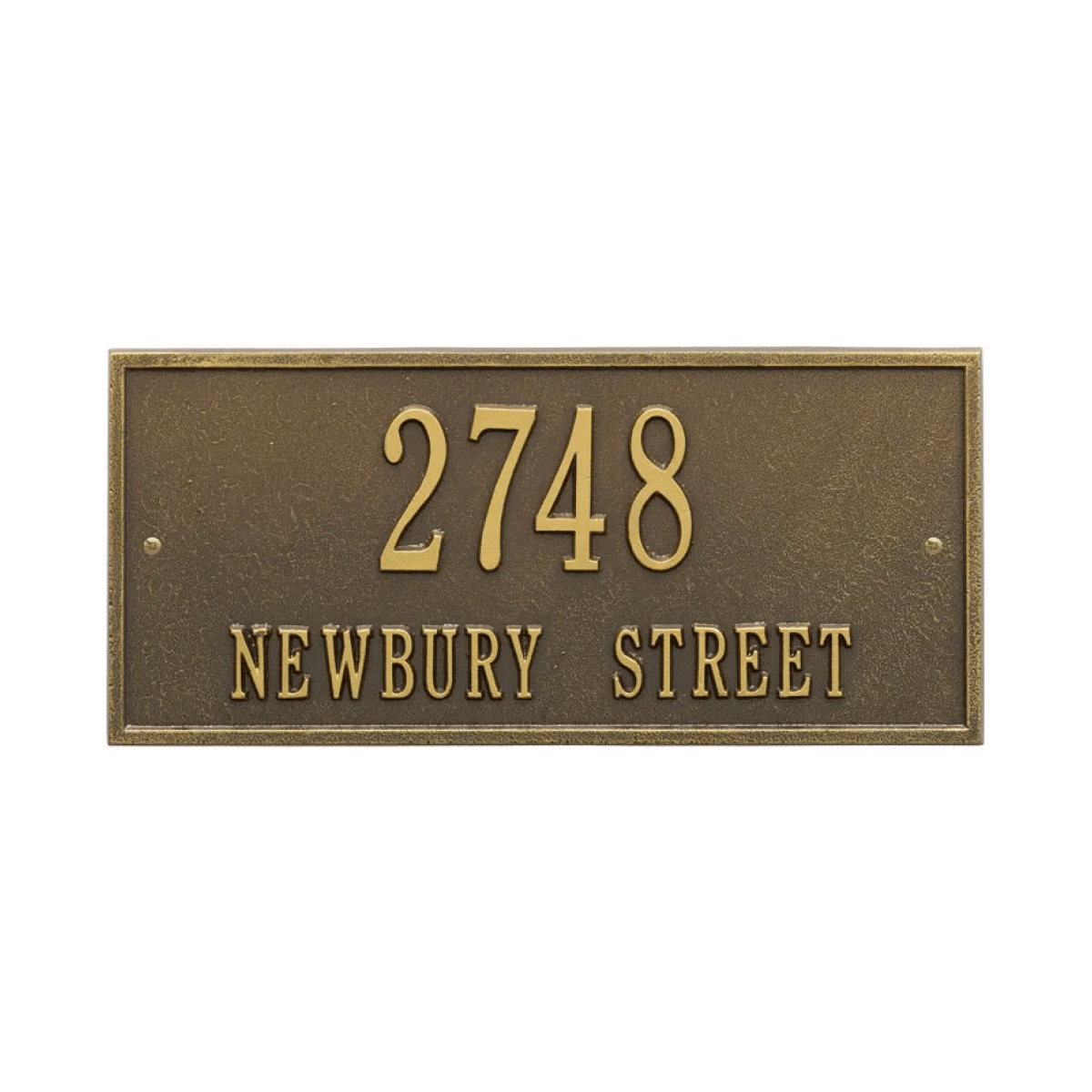 Whitehall Hartford Address Plaque Horizontal Rectangle Product Image