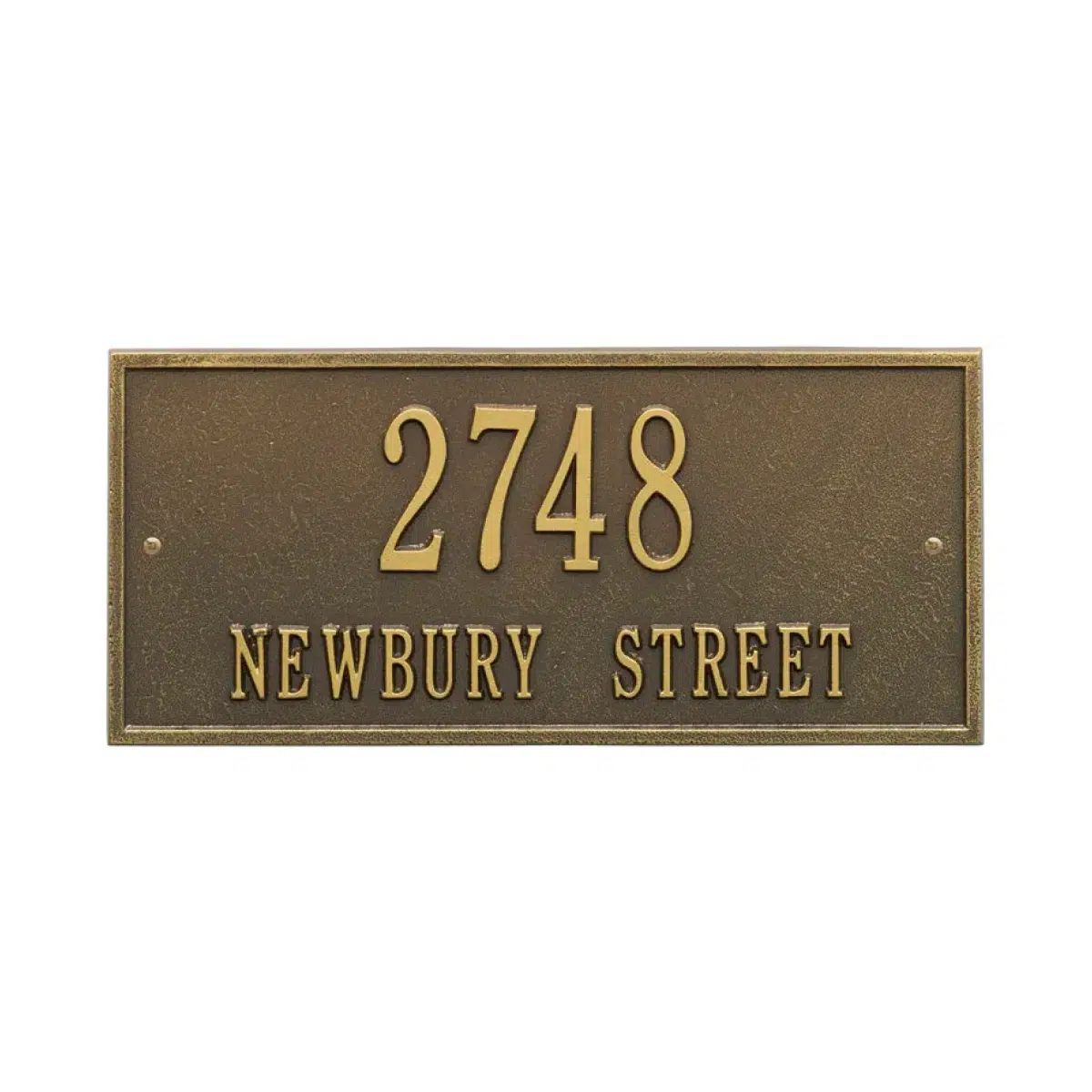 Whitehall Hartford Address Plaque Horizontal Rectangle Product Image