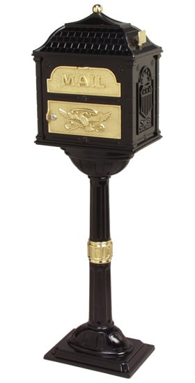 Gaines Classic Locking Mailbox Pedestal Post