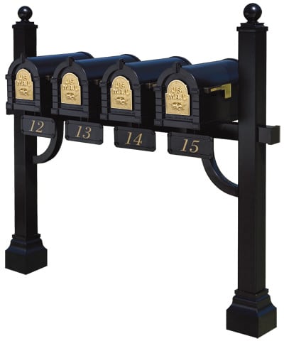 Keystone Mailboxes with Quad Mount Post Product Image