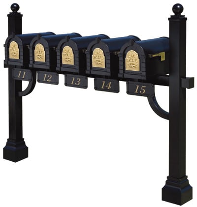 Keystone Mailboxes with Pentad Mount Post Product Image