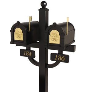 Keystone Mailboxes with Double Deluxe Post Product Image