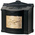 Gaines Eagle Wall Mount Black Brass