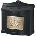 Gaines Leaf Wall Mount Black Brass