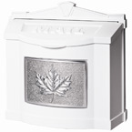 Gaines Leaf Wall Mount White Nickel