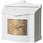 Gaines Eagle Wall Mount White Brass