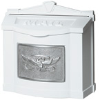 Gaines Eagle Wall Mount White Nickel