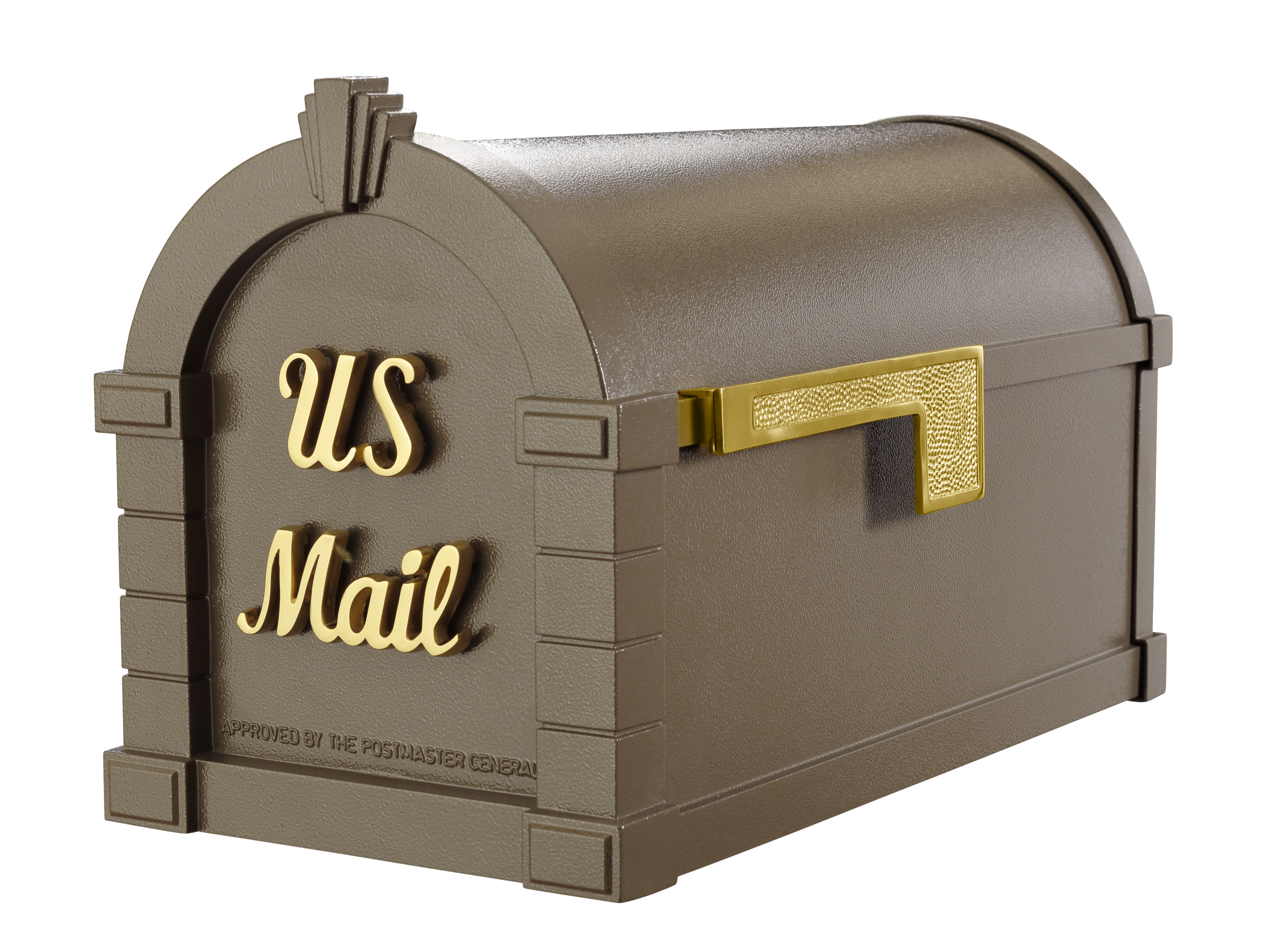 Gaines Keystone Signature Post Mount Mailbox | MailboxWorks