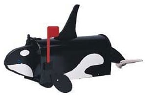 Orca Whale Novelty Mailbox