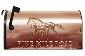 Still River Copper Decorative Residential Mailbox