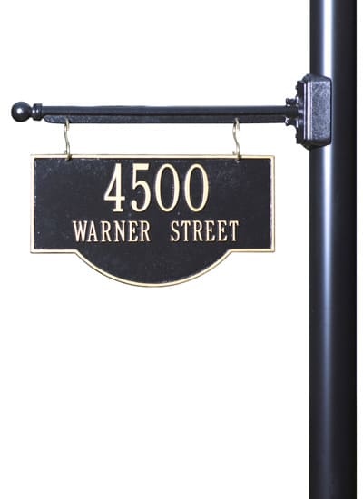 Whitehall 2-Sided Hanging Arch Address Plaque Product Image