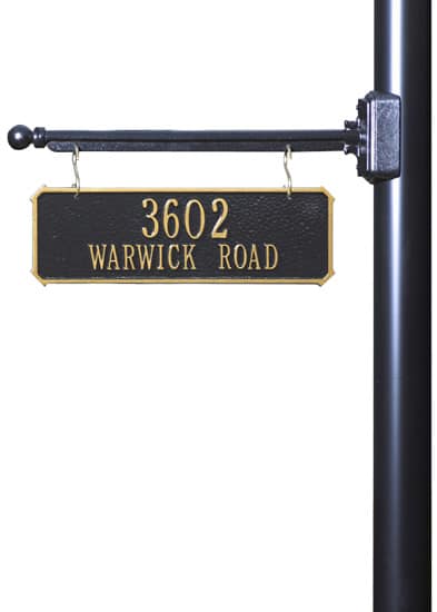 Whitehall 2-Sided Hanging Rectangle Address Plaque Product Image